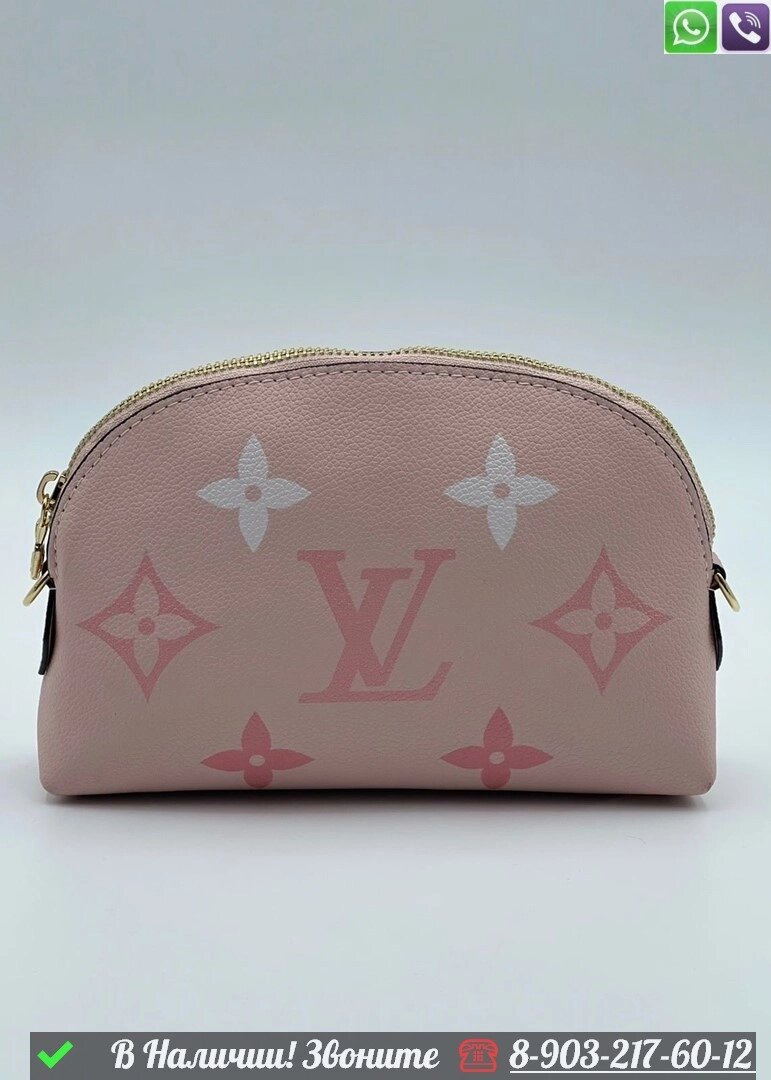 Косметичка Louis Vuitton Пудровый от компании Интернет Магазин брендовых сумок и обуви - фото 1