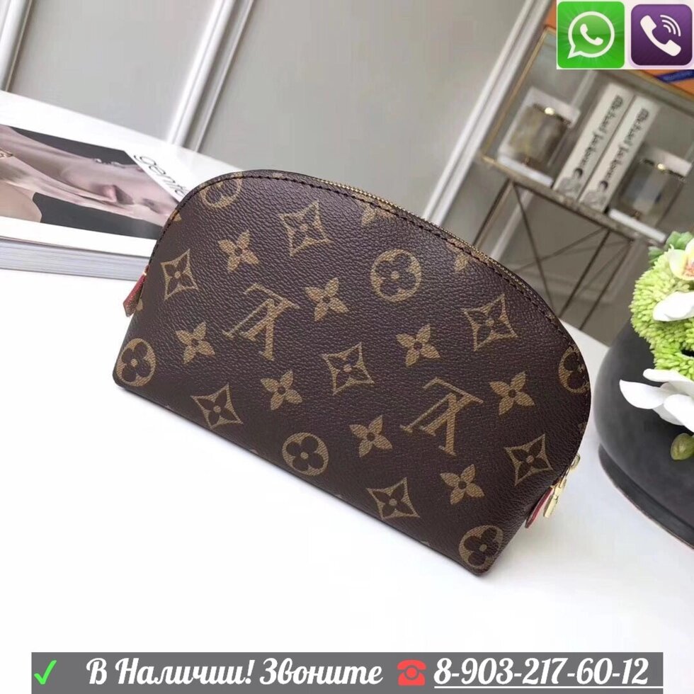 Косметичка Louis Vuitton Женская Канва Monogram от компании Интернет Магазин брендовых сумок и обуви - фото 1