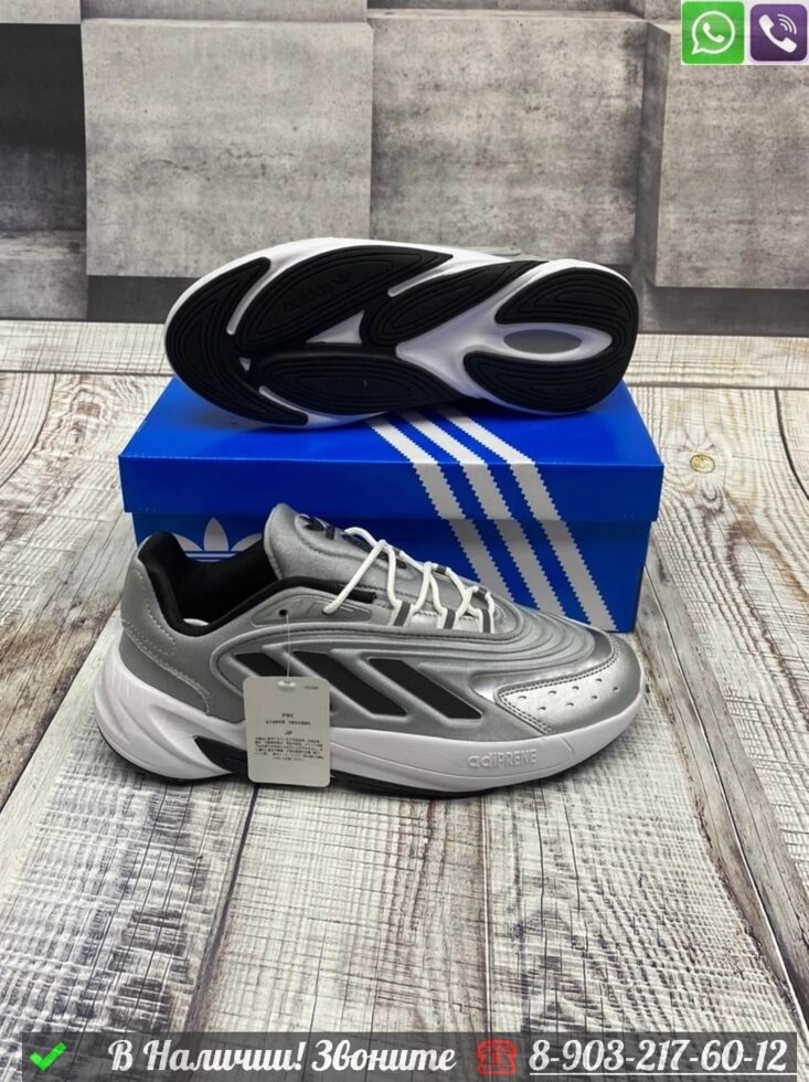 Кроссовки Adidas Ozelia серебряные от компании Интернет Магазин брендовых сумок и обуви - фото 1