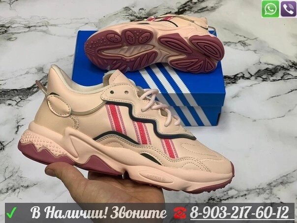 Кроссовки Adidas Ozweego Пудровый от компании Интернет Магазин брендовых сумок и обуви - фото 1