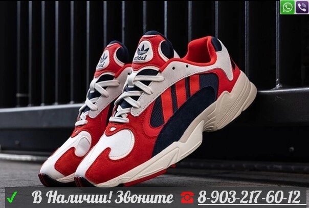 Кроссовки Adidas Yung-1 Адидас Красный от компании Интернет Магазин брендовых сумок и обуви - фото 1