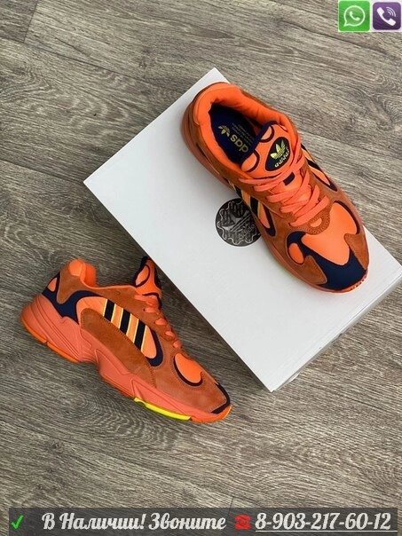 Кроссовки Adidas Yung 1 оранжевые от компании Интернет Магазин брендовых сумок и обуви - фото 1