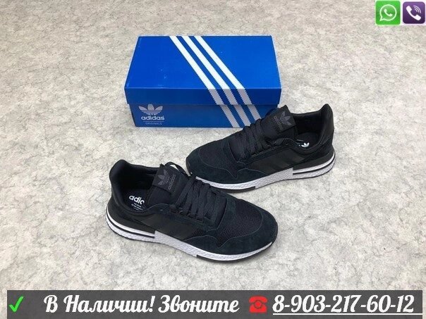 Кроссовки Adidas ZX 500 черные от компании Интернет Магазин брендовых сумок и обуви - фото 1