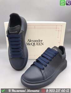 Кроссовки Alexander McQueen кожаные Черный