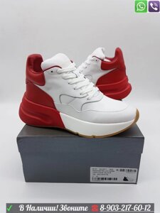 Кроссовки Alexander McQueen Runner высокие Серый