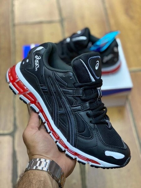 Asics gel kayano 5 360 black red best sale