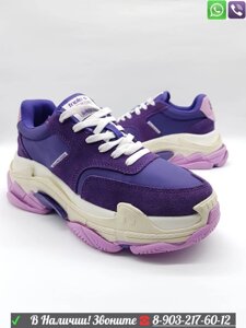 Кроссовки Balenciaga Triple s женские баленсиага Розовый