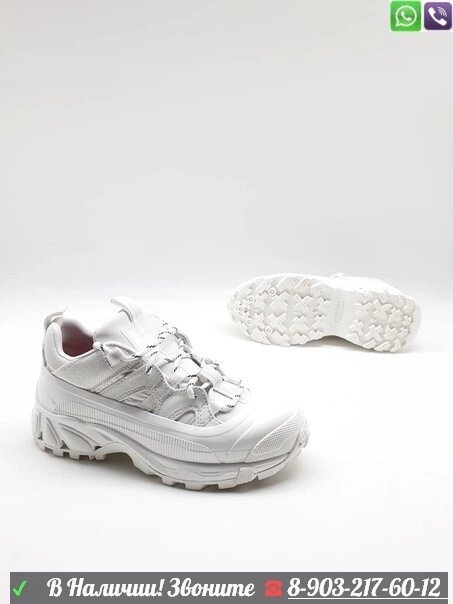 Кроссовки Burberry женские резиновые Белый от компании Интернет Магазин брендовых сумок и обуви - фото 1