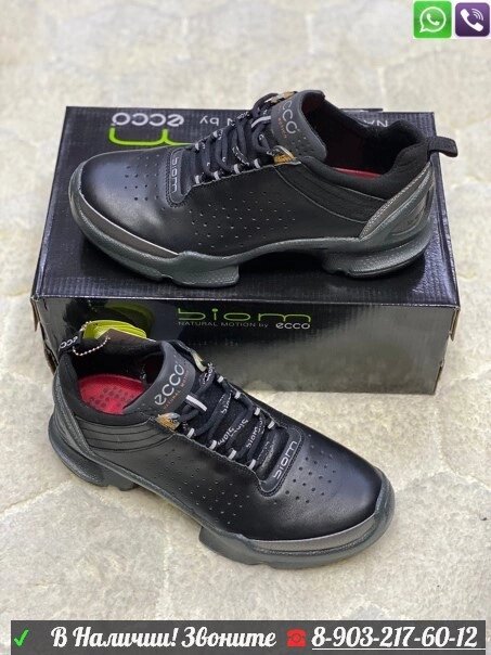 Кроссовки Ecco Biom черные от компании Интернет Магазин брендовых сумок и обуви - фото 1