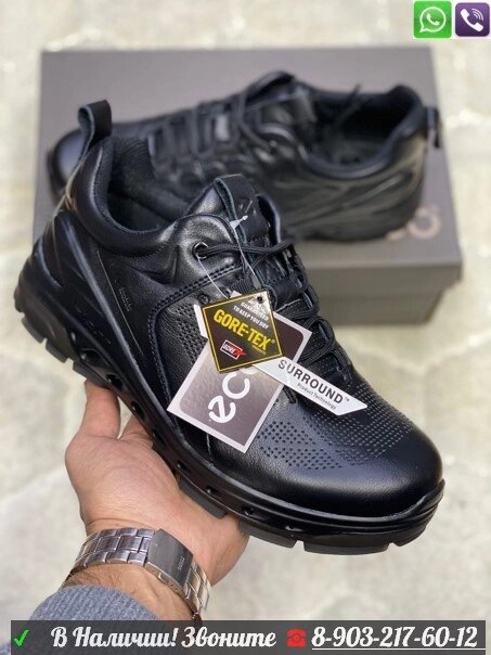 Кроссовки Ecco Biom Venture черные от компании Интернет Магазин брендовых сумок и обуви - фото 1