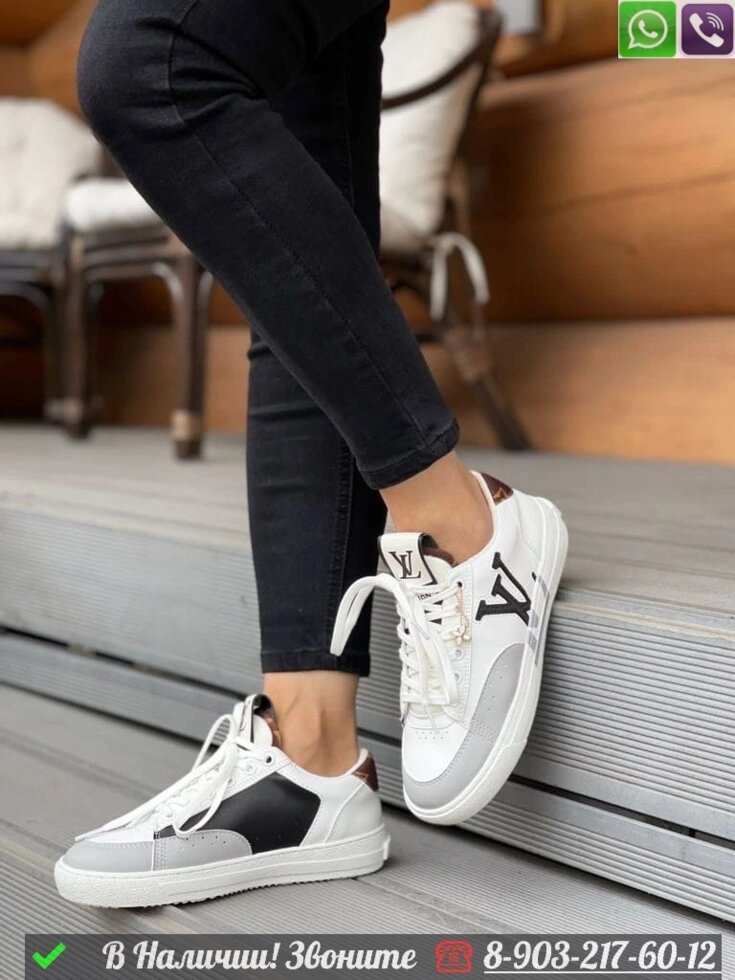 Кроссовки Louis Vuitton Charlie белые от компании Интернет Магазин брендовых сумок и обуви - фото 1