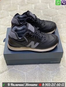 Кроссовки New Balance 574 с мехом черные