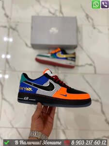 Кроссовки Nike Air Force 1 Low “What The NYC” оранжевые