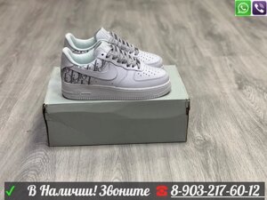 Кроссовки Nike Air Force 1 x Dior белые