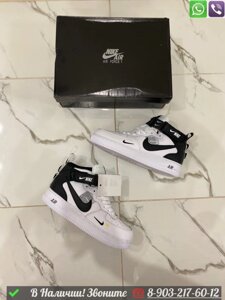 Кроссовки Nike Air Force 1 зимние белые