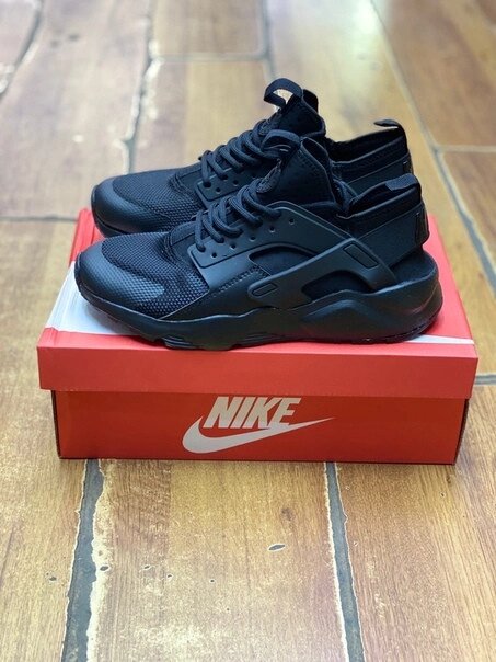 Кроссовки Nike Air Huarache Ultra черные от компании Интернет Магазин брендовых сумок и обуви - фото 1