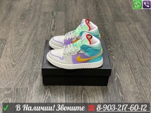 Кроссовки Nike Air Jordan 1 фиолетовые