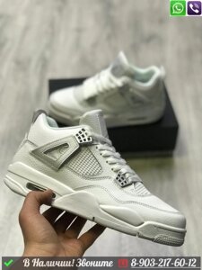 Кроссовки Nike Air Jordan 4 Retro белые