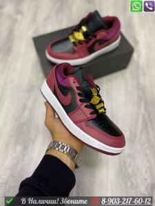 Кроссовки Nike Air Jordan Low бордовые