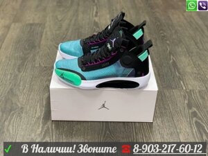 Кроссовки Nike Air Jordan XXXIV Low голубые