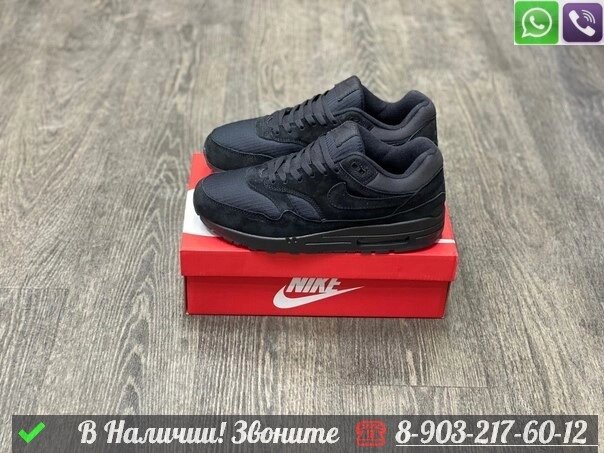 Кроссовки Nike Air Max 90 черные от компании Интернет Магазин брендовых сумок и обуви - фото 1