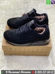 Кроссовки Nike Air Max 90 с мехом черные