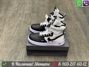 Кроссовки Nike SF AF1 Special Field Air Force 1 черно-белые