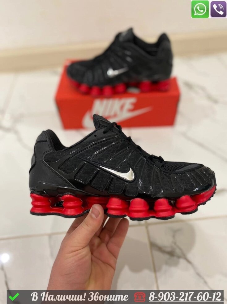 Кроссовки Nike Shox черные от компании Интернет Магазин брендовых сумок и обуви - фото 1