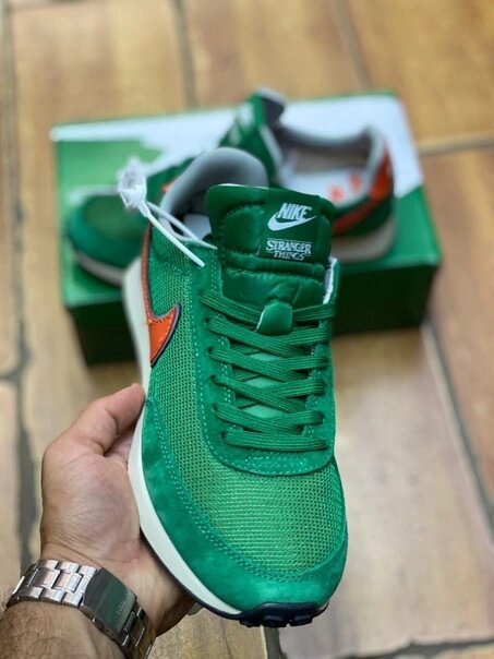 Кроссовки Nike x Stranger Things Air Tailwind зеленые от компании Интернет Магазин брендовых сумок и обуви - фото 1
