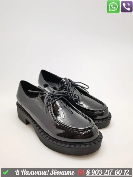 Лоферы Prada черные от компании Интернет Магазин брендовых сумок и обуви - фото 1