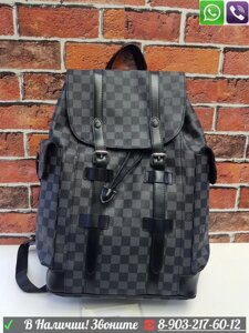 Louis Vuitton Christopher Рюкзак LV Луи Виттон Серый Черный