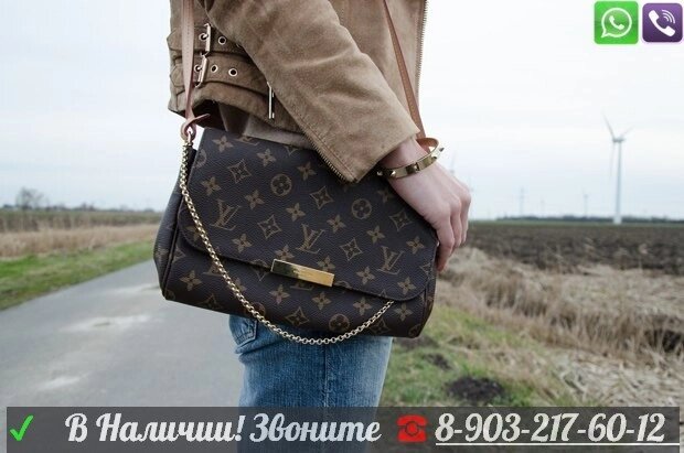 Louis Vuitton Favorite Луи Виттон Сумка Клатч с крышкой от компании Интернет Магазин брендовых сумок и обуви - фото 1