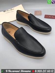 Мокасины Loro Piana Summer Walk черные