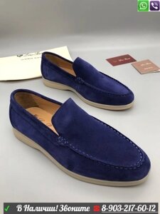 Мокасины Loro Piana Summer Walk Голубой