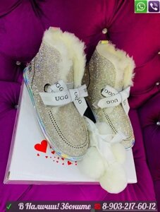 Мокасины зимние UGG Alena Серебристый