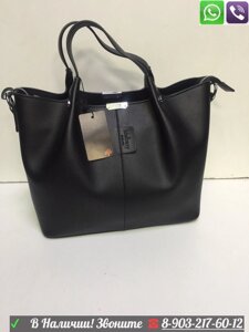 Mulberry Черная Сумка Матовая Косметичкой Шоппер