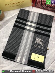 Палантин Burberry в клетку Серый