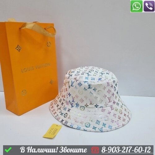 Панама Louis Vuitton тканевая шляпа Синий