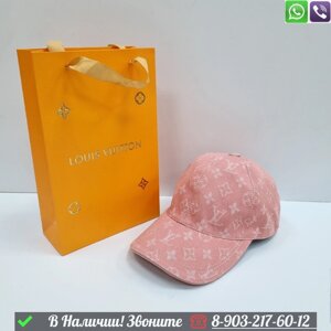 Кепка Louis Vuitton тканевая Розовый