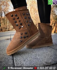 Угги UGG Classic с заклепками Коричневый