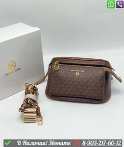 Поясная сумка Michael Kors с карманом Коричневый