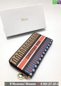 Кошелек Christian Dior с логотипом Оранжевый