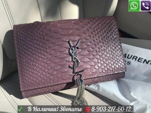 Сумка YSL Monogram на цепочке Yves Saint Laurent Розовый