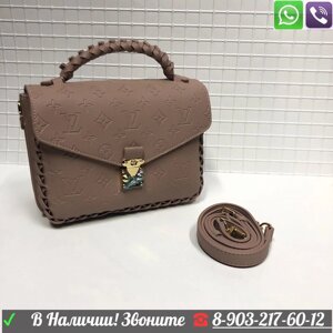 Сумка Louis Vuitton Pochette Metis Mahina c ручкой LV клатч