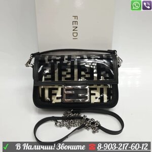 Сумка силико FENDI baguette Черный