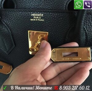 Черная Hermes Birkin Сумка Гермес Оригинал Качество