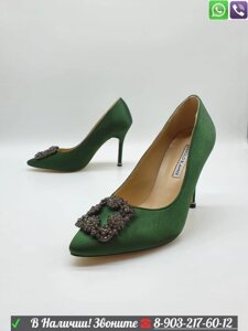 Туфли Manolo Blahnik лодочки Маноло Бланик Зеленый