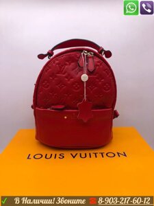 Рюкзак Louis Vuitton Sorbonne Lv Empreinte кожаный Красный