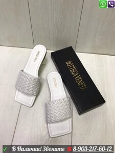 Шлепанцы Bottega Veneta тапочки Белый