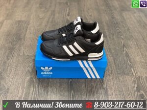 Кроссовки Adidas ZX750 кожаные черные